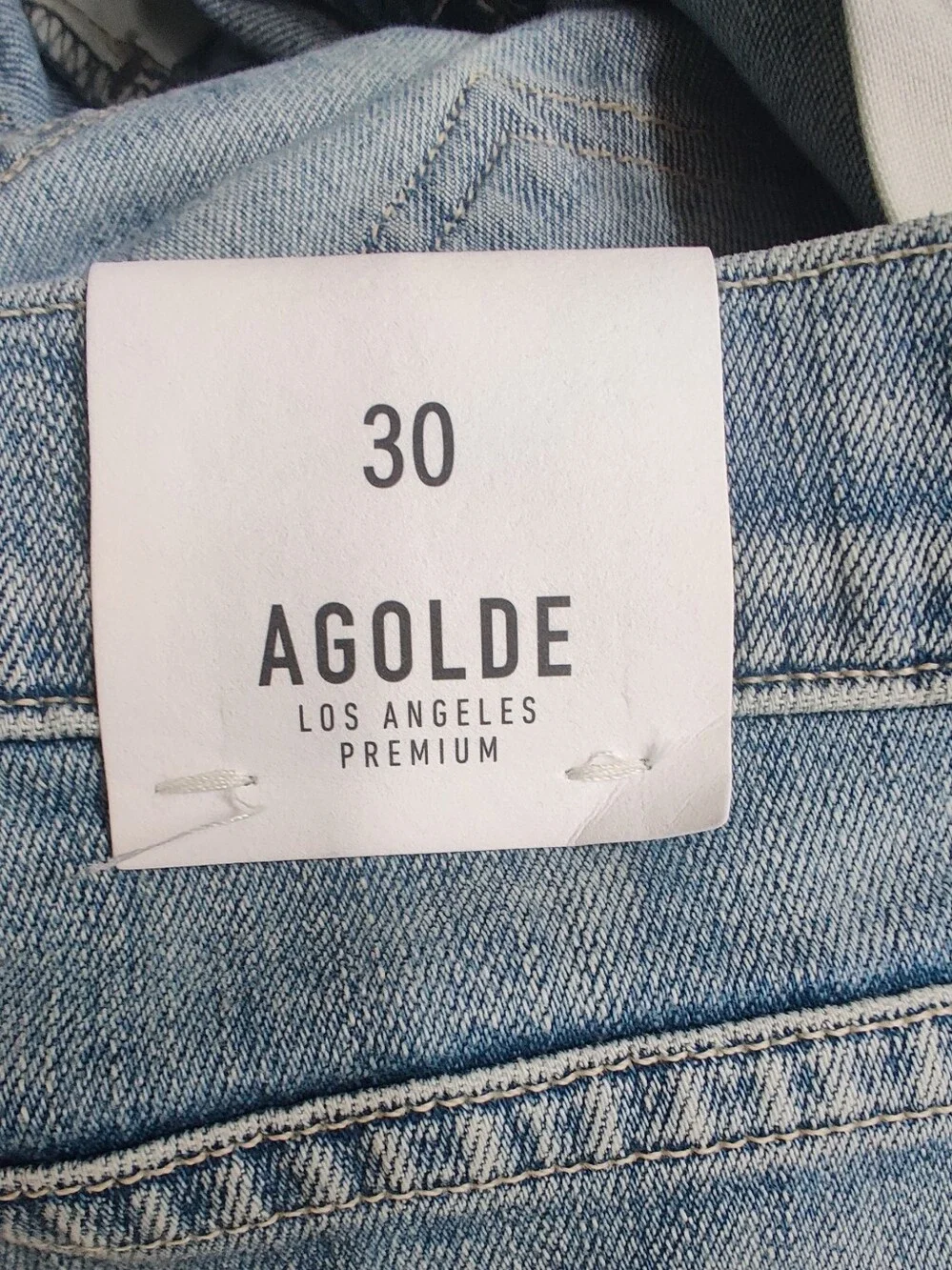 Agolde NWT Sophie High Rise Skinny Crop Blue Lagoon Size 30